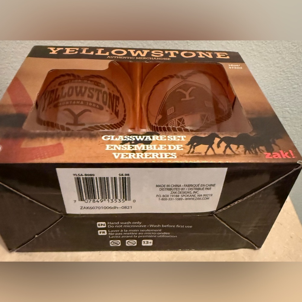NIB Yellowstone Authentic Merchandise Glassware two(2)
16oz/473ml Glasses - Picture 16 of 16